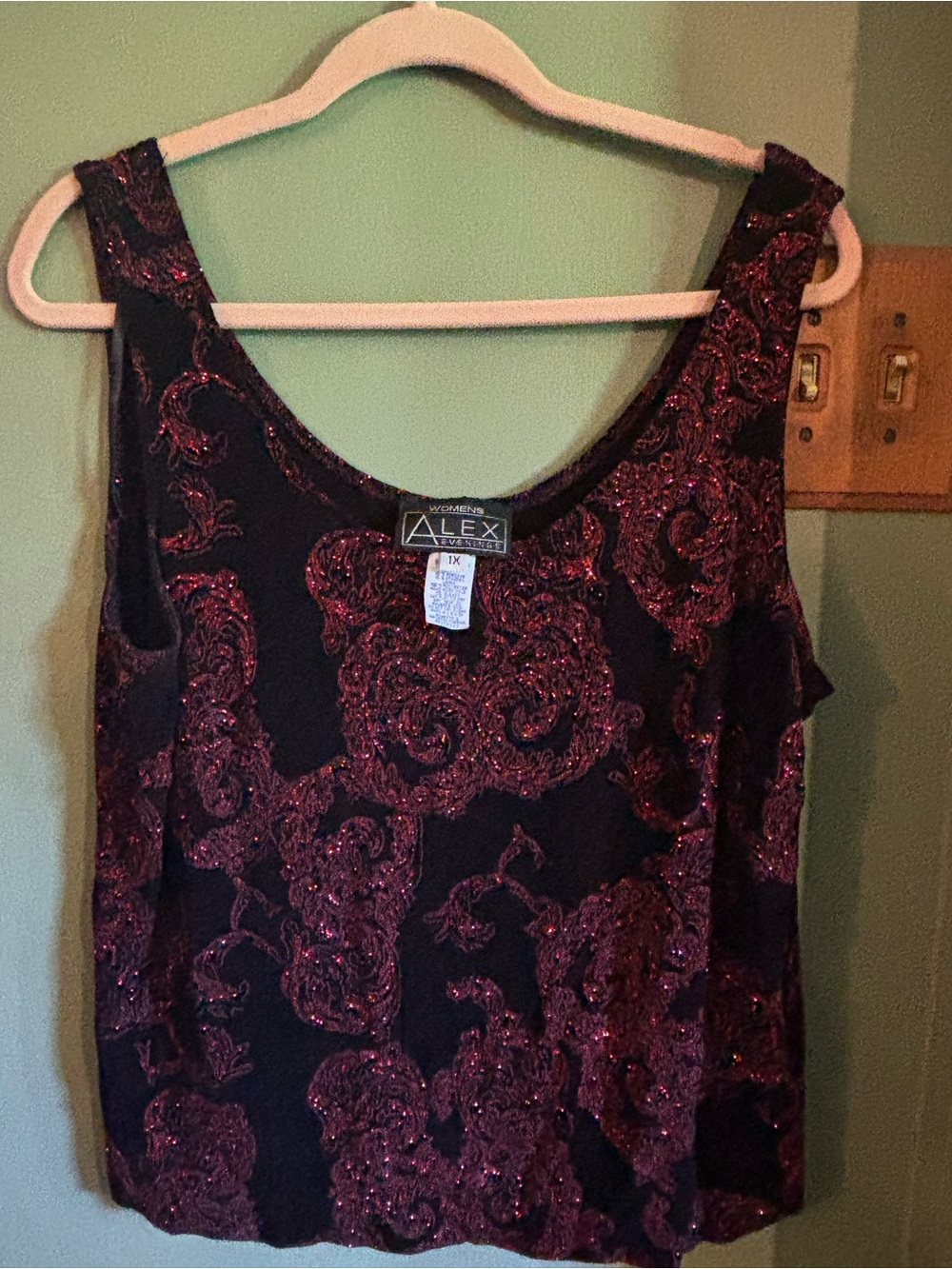 Women's Tank Top with matching cardigan. Removed tag, never worn.